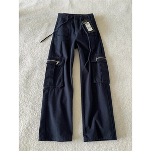 春季新款港风日系复古多口袋拉链工装休闲裤男长裤ins ZK3890-P48图片