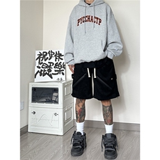 男款夏季设计感短裤A061-ED50017-P60控88-聚酯纤维，男装牛仔裤，电商A061-1