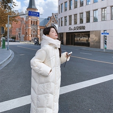 2023冬装新款时尚潮流气质百搭长款羽绒服，女装羽绒服，帛香坊