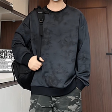 S5012/P35春装新款个性套头扎染卫衣男潮流宽松百搭长袖T恤外套，男装T恤，电商A141