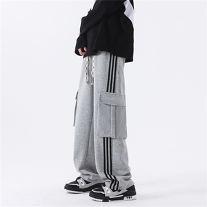 K121/P55春装新现货高品质华棉工装立体袋休闲裤男卫裤大码运动裤图片