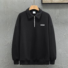 新款POLO衫灰墙挂拍华夫格休闲套头上衣PL3312-P37控58，男装卫衣，星座717