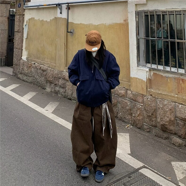 2026春秋复古潮牌秋季直筒长裤男美式宽松潮流百搭休闲裤CH912,男装休闲裤,星座516A