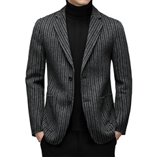 羊毛双面呢外套男士冬商务休闲单西服宽松西装YL21VA2116-P315，男装西服，电商B212（原钱塘6029）