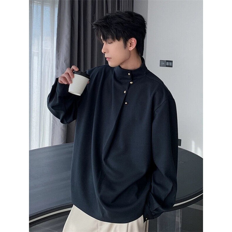 706-C59-P55现货春季高级感痞帅衬衫纯色休闲衬衣cleanfit上衣，男装衬衫，星座706