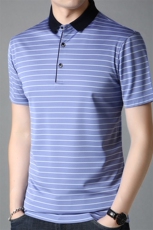 夏季男士新款POLO衫青年休闲冰丝翻领体恤男短袖衣P540，男装T恤，钱塘6003A(原)4033A