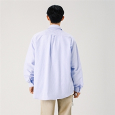 春上新牙刷绣条纹衬衣XZ609-WT2378-特P45-88，男装衬衫，星座609