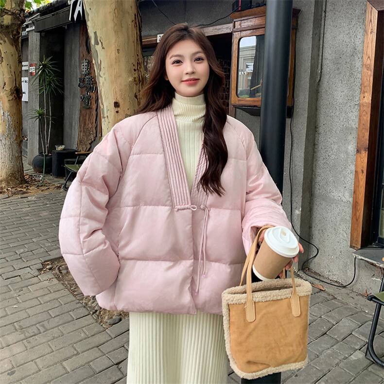 【现货主推】2025冬宽松显瘦风羽绒服外套2C372-9060-P255控368,女装羽绒服,2C372
