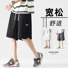 休闲百搭五分裤清爽透气宽松短裤XD2319-特批35，男装休闲裤，星座718