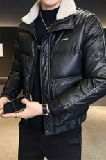 标50绒羊羔毛领皮羽绒服男冬季2025新款B255-7158-P210，男装羽绒服，电商B255