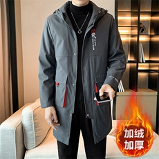 冬款中长款M-8XL胖子休闲加绒加厚男宽松夹克男，男装夹克，星座209