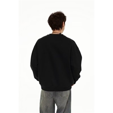 网络图现货新款解构双拉链时尚圆领廓形青少年卫衣男女J6785-P43，男装卫衣，星座715-7