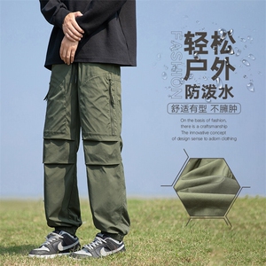 秋季现货工装裤子男宽松潮牌直筒束脚裤DSA157-1-K2507-特P48图片