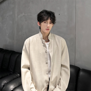现货  纯色个性立领小夹克男外套  A071-3312-P98图片