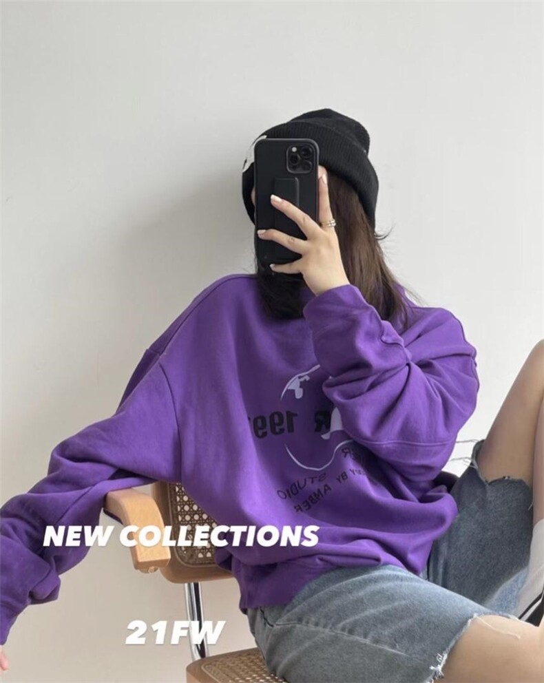 秋装新款地球amber卫衣，女装卫衣/绒衫，AMBER ZHANG