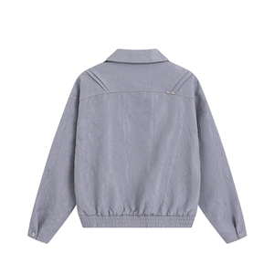 1303B-JK5504-P60 98 数据款褶皱肌理设计金属装饰外套图片