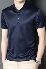 夏季新款男士翻领短袖t恤中年有领男装上衣服休闲POLO衫，男装T恤，电商B212（原钱塘6029）