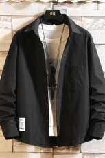CS15045-P38加绒款-P48长袖衬衫男士大码宽松衬衣男寸衫砖墙，男装衬衫，电商A040A