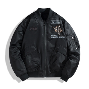 加绒加厚棉衣强力悍冬飞行棉服双面穿潮牌时尚加厚棉衣流行户外运图片