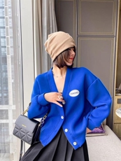 2023春季新款时尚百搭学院风宽松显瘦棒球服外套，其它，L·H·X