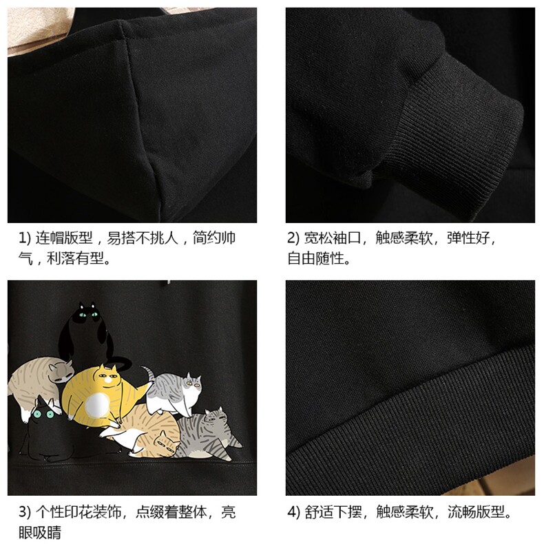 WY2155-P35加绒款-P40纯棉连帽卫衣男大码运动帽衫宽松薄砖墙,男装卫衣,电商A040A