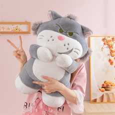 大脸猫抱花束（花束备注颜色）