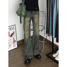 1506A/G7360/P42重磅复古微喇裤潮牌宽松直筒阔腿裤子，男装休闲裤，星座1506A