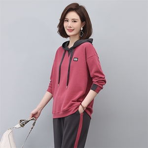 休闲运动服女士春秋2025春季新款妈妈春装时尚洋气卫衣图片
