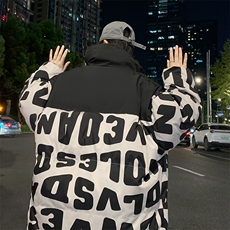 2023男冬季新款保暖棉衣撞色宽松加厚大码棉服外套33351P105，男装棉衣，电商A086