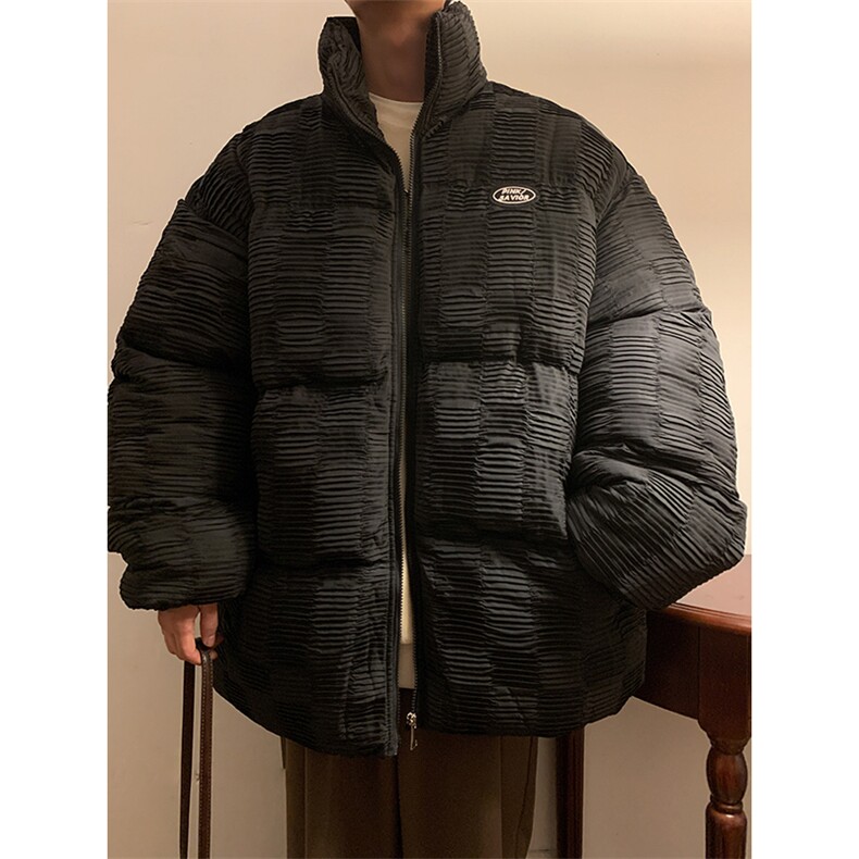 小众棉袄加厚外套港风日系棉衣纯色棉服大码1016-1 W70 P128 K158图片