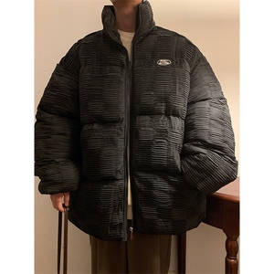小众棉袄加厚外套港风日系棉衣纯色棉服大码1016-1 W70 P128 K158图片