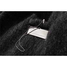 1白底长毛马海毛财阀灰金属装饰西装领加厚羊毛大衣77936P210控，男装毛呢大衣，星座226-2