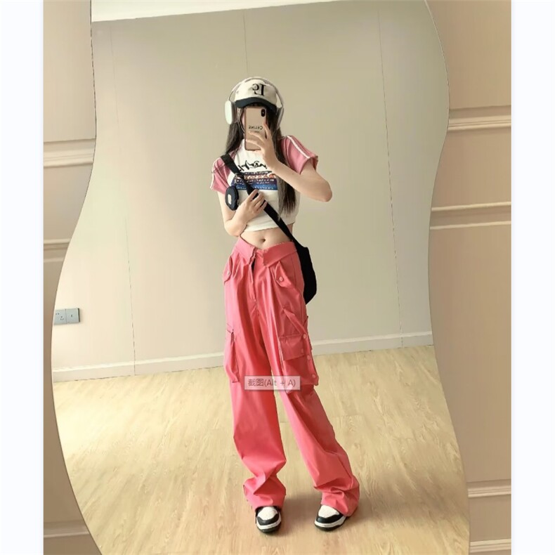 工装裤男女韩版潮流多口袋个性帅气2026夏季新款ins长裤K4195-P58,男装工装外套,星座412