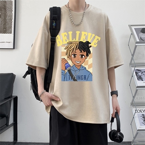 麂皮绒短袖t恤男大码半袖男 JD82271-P25图片