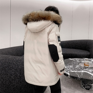 东北情侣款羽绒服外套男女款极寒零下38度潮服学生青年工装派克服图片