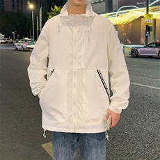 夏季中性风高品质40D尼龙皱时尚纯色防晒衣DSA157B-F7718-特P45，男装防晒衣，电商A157B