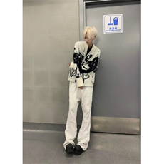 【有货】D560LL-特P60渐变蝴蝶仿貂毛针织开衫毛衣外套男，男装针织衫/毛衣，星座1007（原301D）