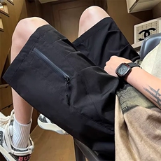 气质百搭潮流新款工装短裤夏季薄款褶皱设计DAA03-P32，男装牛仔裤，星座208-5