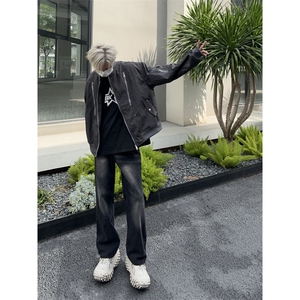 自家图，博主风cleanfit外套男短款撞色美式飞行员夹克JK2407-P95图片