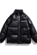 白底鳄鱼纹棉衣男手塞棉夹克PU皮棉服外套男8507P120控158，男装夹克，星座227-7