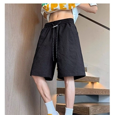 夏季新款美式短裤泡泡纱四分男士夏季薄款休闲裤运动训练速干外潮，男装牛仔裤，星座218-1（原230）