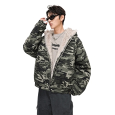 美式座山雕毛领羽绒棉服男款冬季情侣棉衣加厚连帽外套MY2519-P98，男装棉衣，星座610（原A335）
