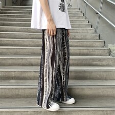 复古vibe裤夏季ins薄款宽松直筒休闲裤潮流阔腿拖地裤K1283-P30，男装休闲裤，星座512-4