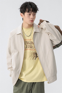 2025春季新款水洗棉夹克男青少年学生潮流外套图片