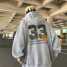 特价！秋冬重磅400克连帽开衫卫衣港风加厚外套FK914特P43，女装短外套，星座610B-1