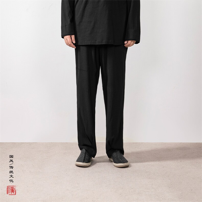 秋冬新款风男装棉麻男士休闲裤KZ01P70,男装休闲裤,钱塘802