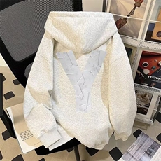 春秋新款美式复古小众设计感连帽宽松卫衣外套男WY415-P39，女装短外套，星座208-5