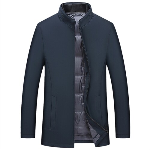 羽绒服男士外套冬季2023年新款立领加厚爸爸冬装外套J619-P260,男装羽绒服,电商B212（原钱塘6029）