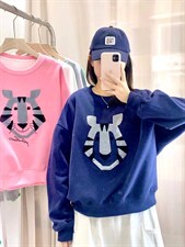 可爱的毛巾绣小老虎卫衣，女装卫衣/绒衫，著朴