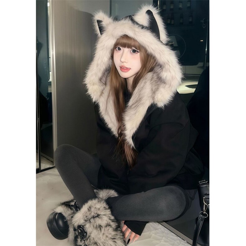 甜酷冬新款小众加厚棉服短款女宽松学生外套 M7825图片